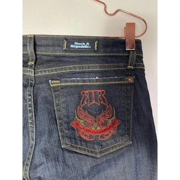 Rocks and Republic Womens Roth crthwrw Bootcut Leg Denim Jeans Sz 28 - Picture 2 of 12